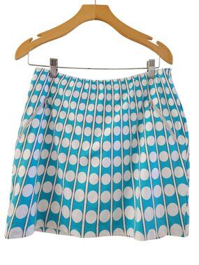 Tail Golf Tennis Skort Blue White Polka Dot Striped Pull On size Medium Athletic